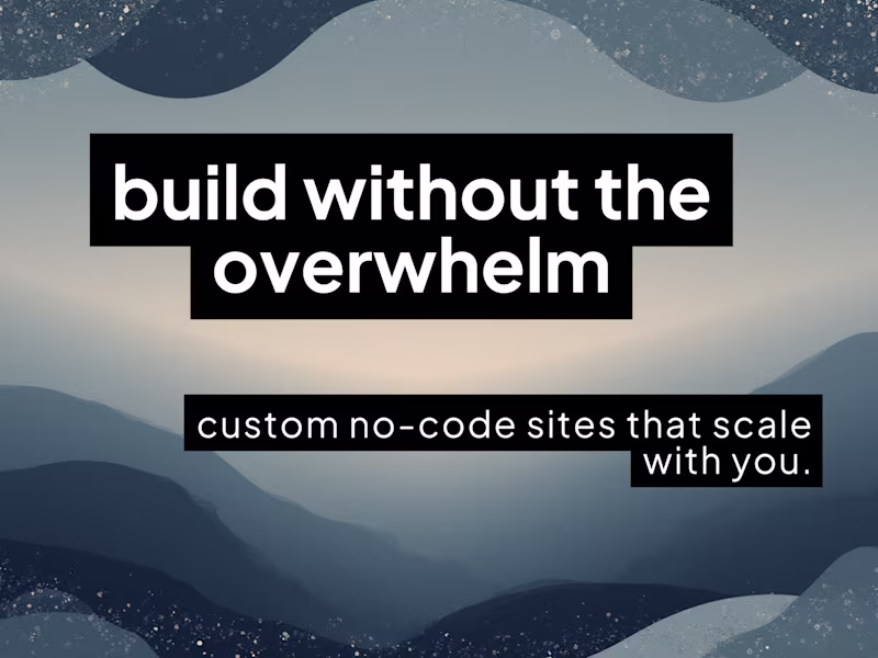 Cover image for No-Code Website Development