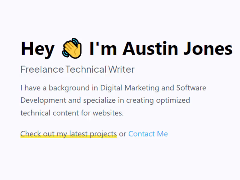 Cover image for Freelance Writer Portfolio