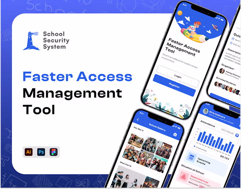 Cover image for School Security System Mobile App :: Behance