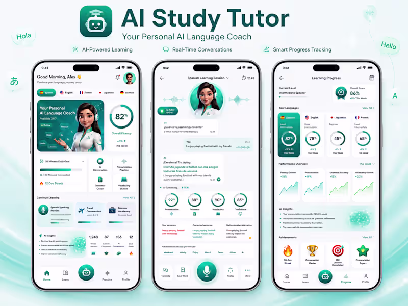 Cover image for AI Agent Tutor Mobile App
An