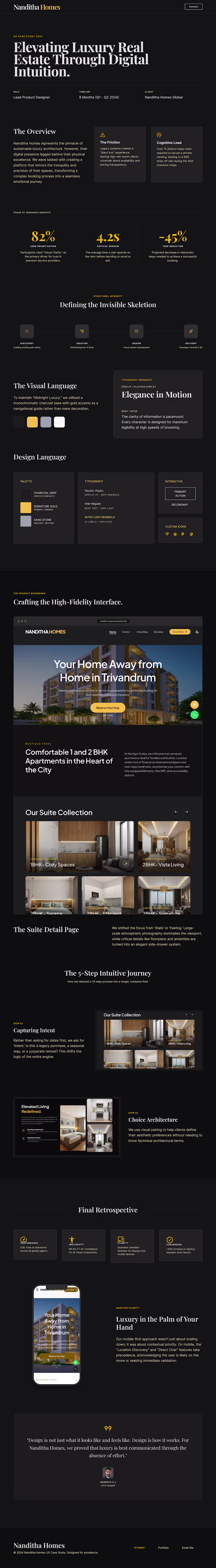 Cover image for 🏡 Nanditha Homes – UX/UI