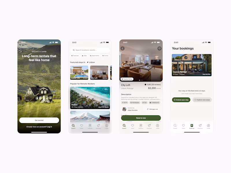Cover image for Landly Mobile Design