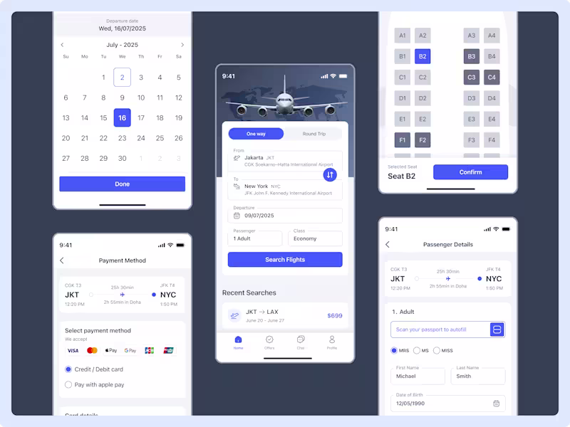 Cover image for Liftly Flight Booking App