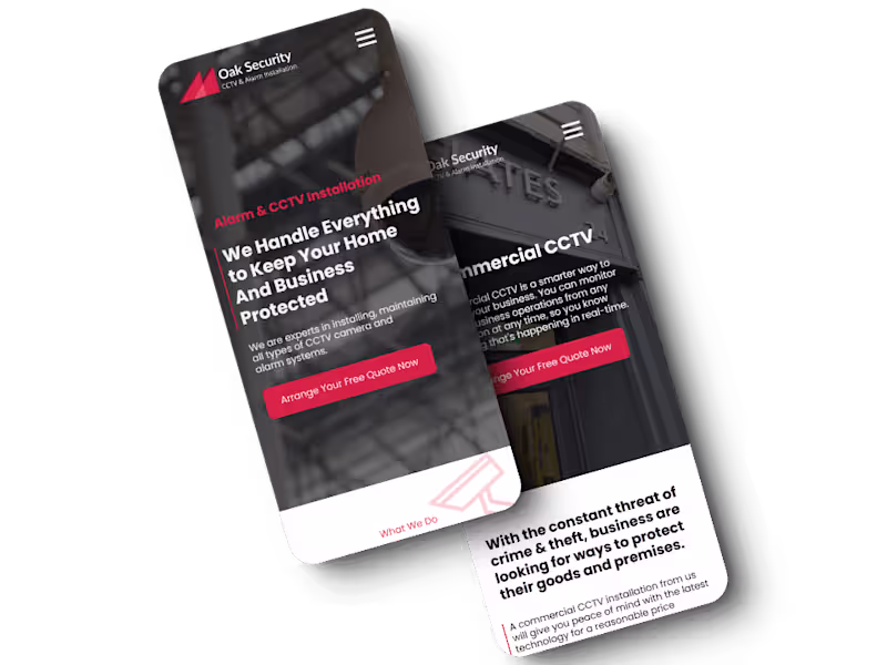 Cover image for WordPress Website for A CCTV / Alarm Service Business
