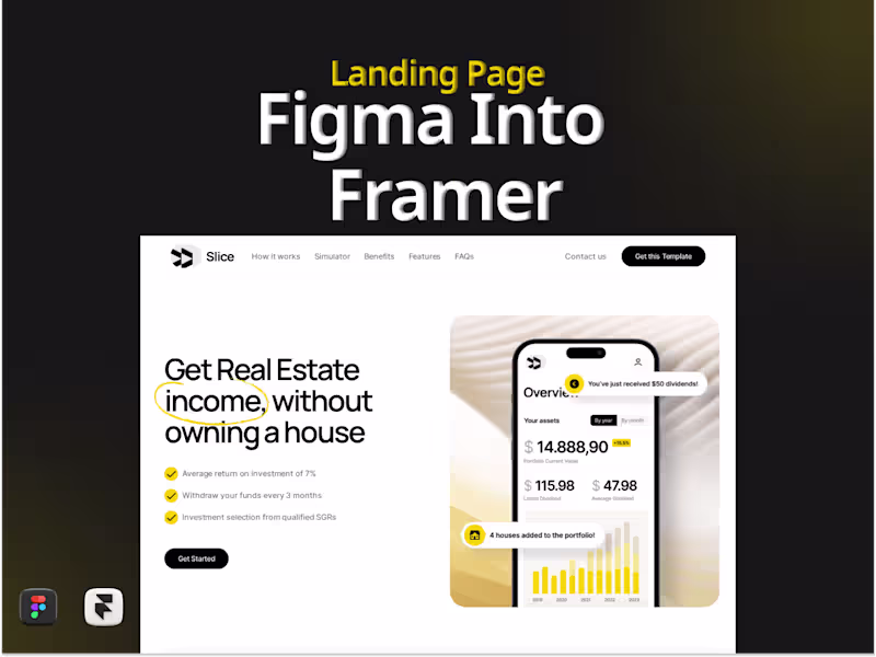 Cover image for  Figma to Framer Landing Page💻