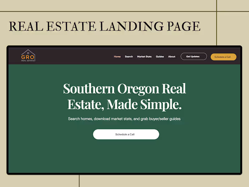 Cover image for Real Estate Landing Page