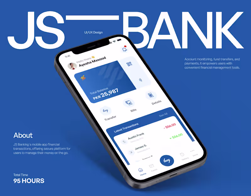 Cover image for JS Banking — Redesign UI/UX Mobile App