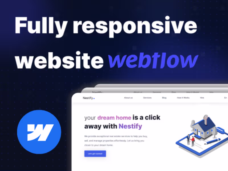 Cover image for Modern & Responsive Website Design in Webflow