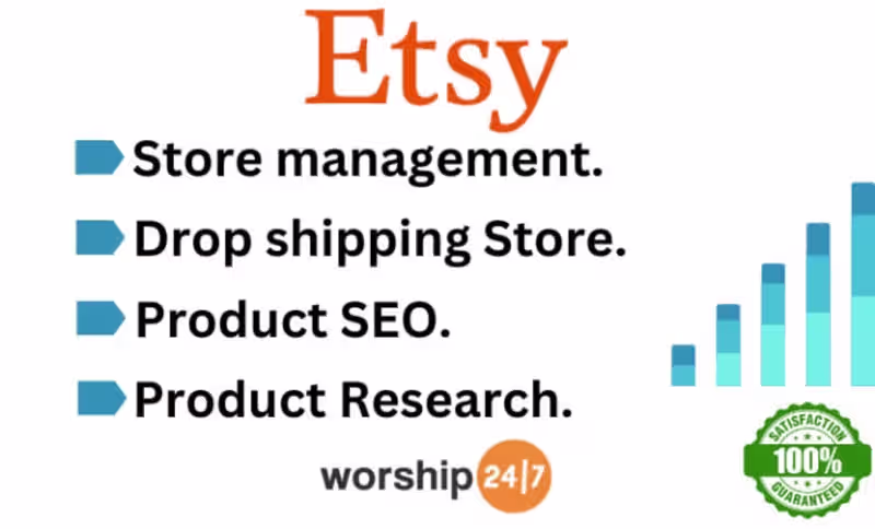 Cover image for I will specialized your etsy print on demand shop setting up, s…
