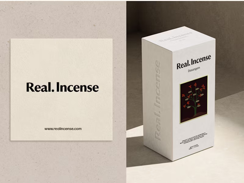 Cover image for Real Incense Branding Design