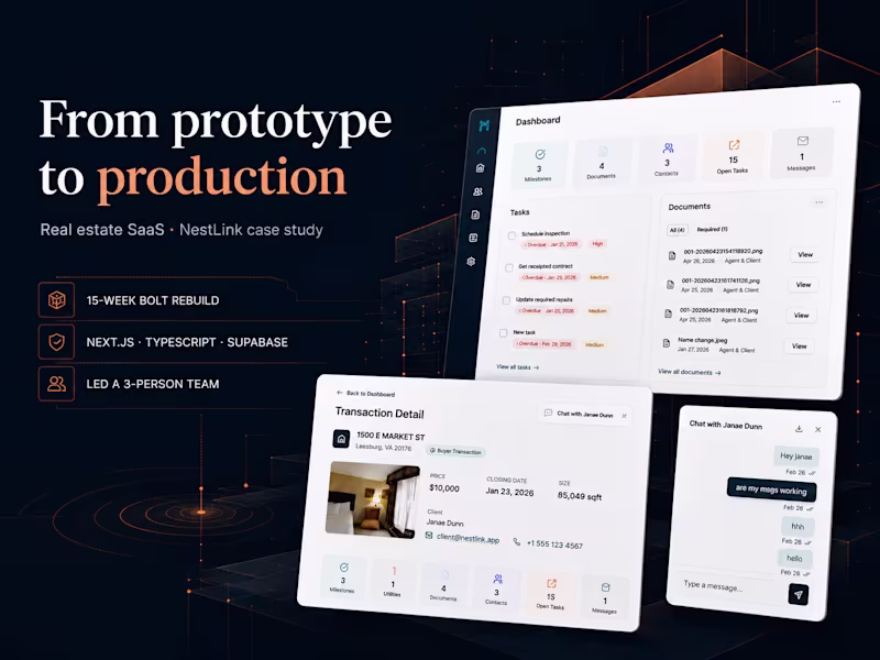 Cover image for Rebuilding NestLink's Real Estate SaaS Platform