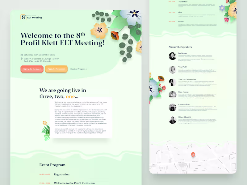 Cover image for Event Landing Page for Profil Klett Conference