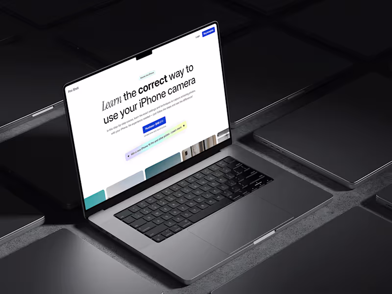 Cover image for Pro Shot – Framer website