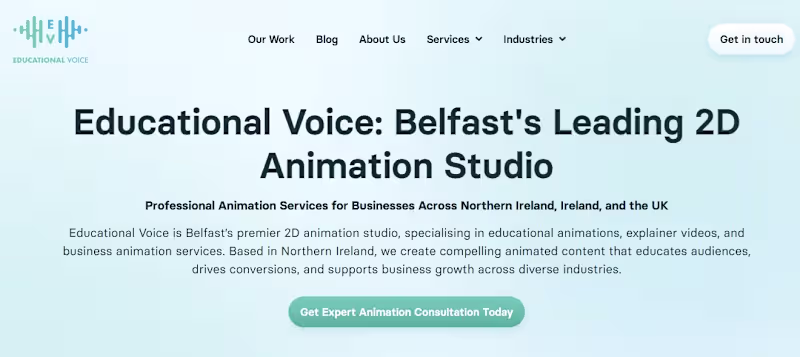 Cover image for Built the website for Educational Voice - Belfast's leading ...