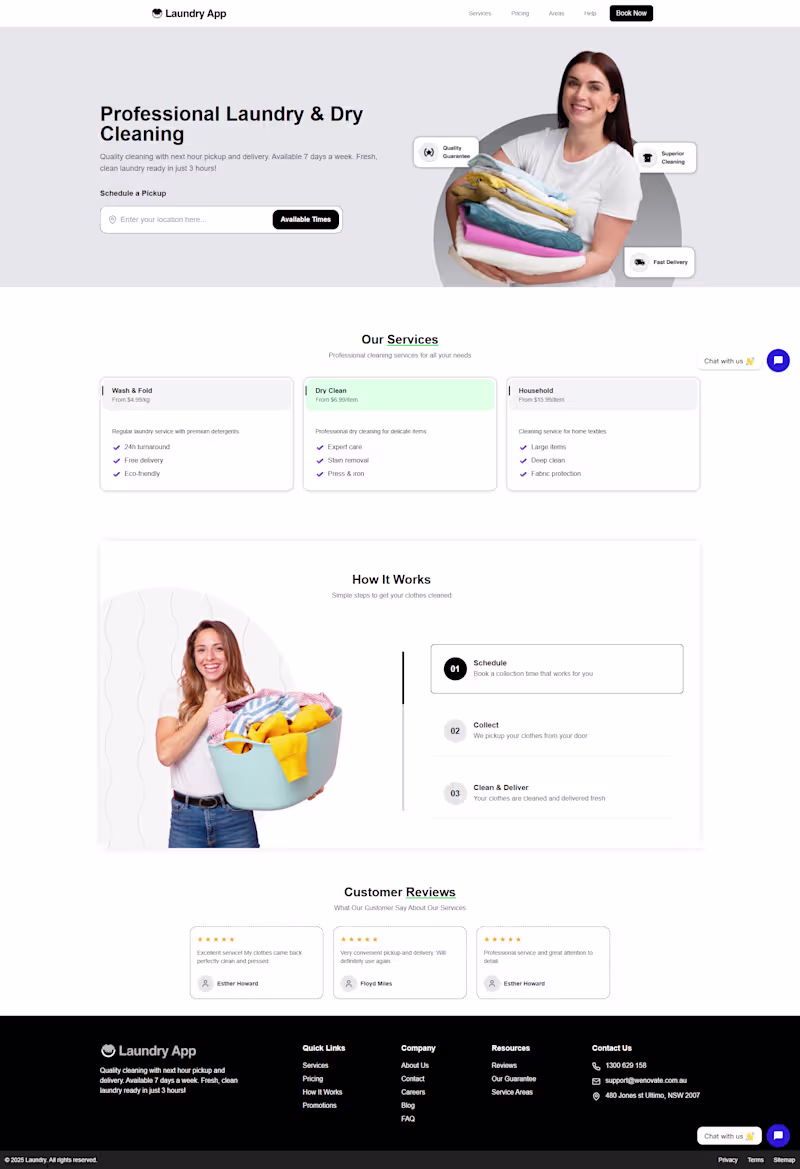 Cover image for Laundry App - Book Laundry