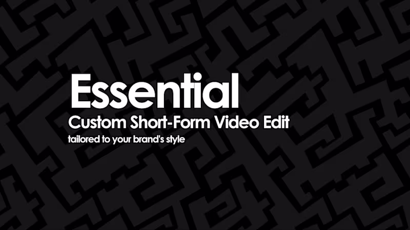 Cover image for Custom Short-Form Video Edit