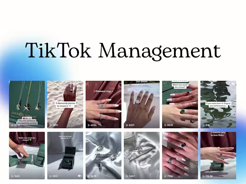Cover image for TikTok Management for Colombian Emeralds International