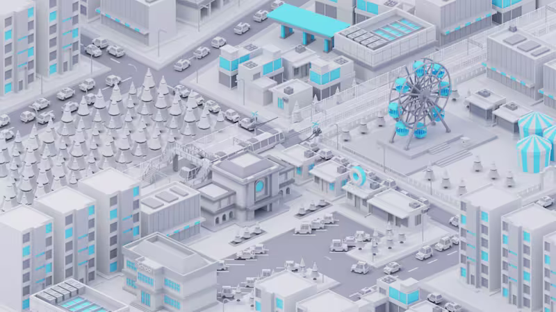 Cover image for Vibrant Isometric Cityscape in 3D