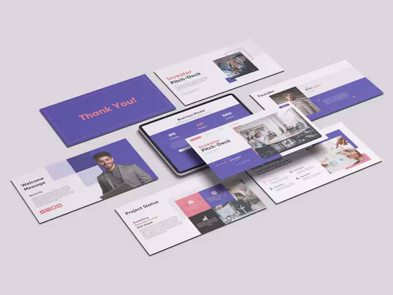 Cover image for Investor Pitch-Deck. 