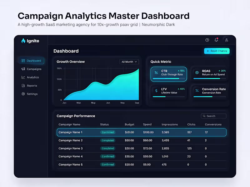 Cover image for Ignite SaaS Analytics Platform Design