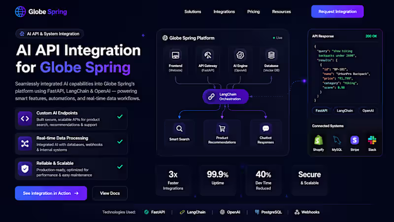 Cover image for Designed and developed scalable AI-powered