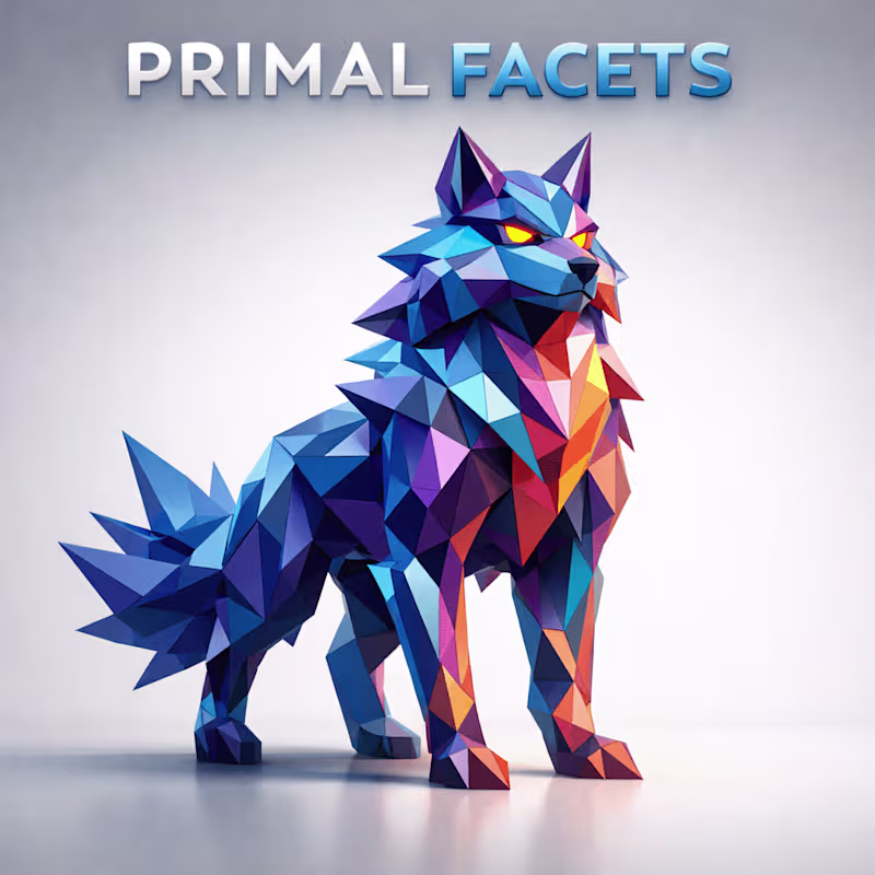 Cover image for Primal Facets: A Low-Poly Collection