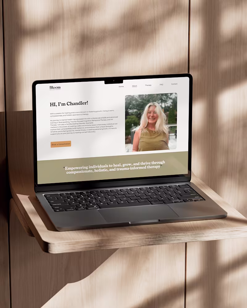 Cover image for Bloom Psychotherapy🌻: Brand identity & Website design