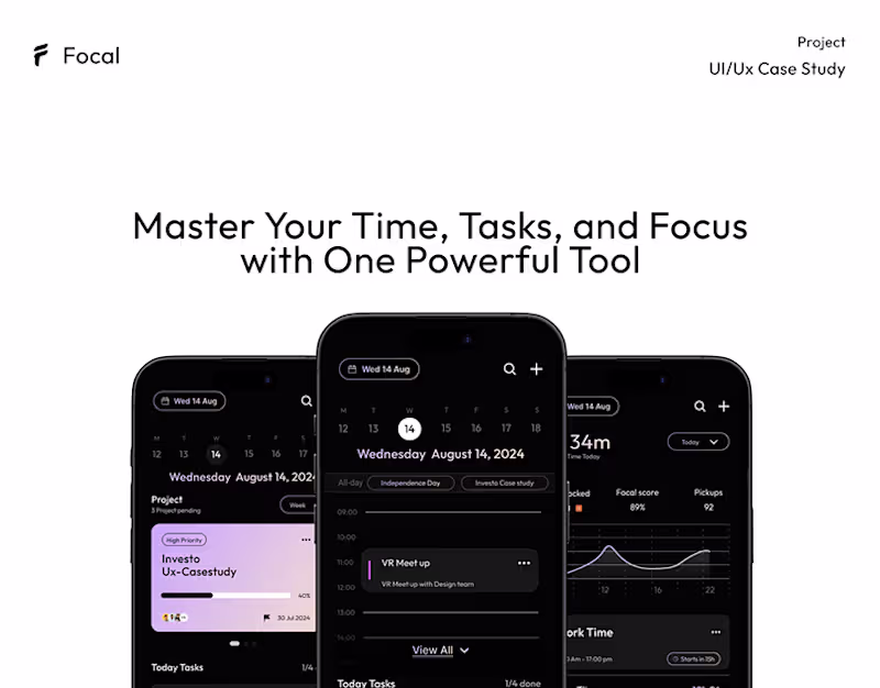 Cover image for Focal - Ux Casestudy