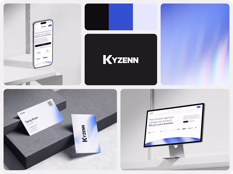 Cover image for Kyzenn: Brand Identity & Framer Website