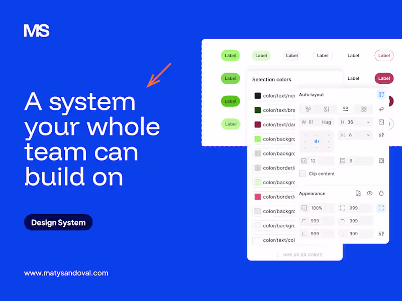Cover image for Scalable Design System in Figma for Product Teams