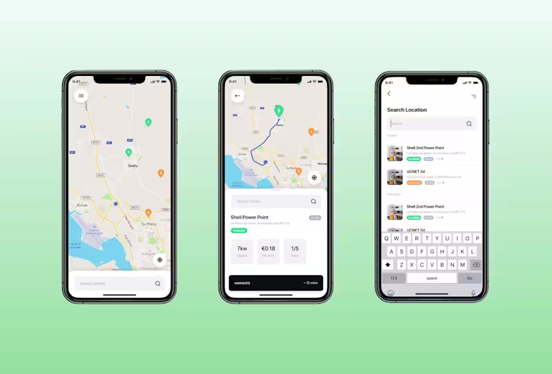 Cover image for Mobile App for Electric Car Charging Station