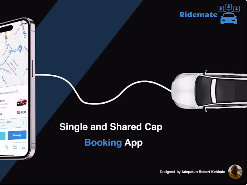 Cover image for RideMate Cap hailing platform