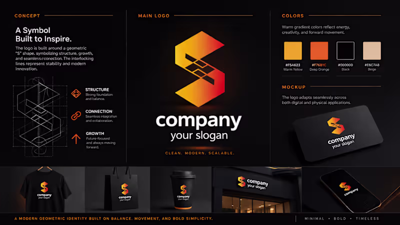 Cover image for Custom Logo System — Clean, Modern & Scalable
