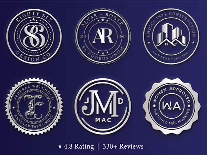 Cover image for 3D Custom Seal Emblem Badge Stamp Logo Design for Businesses
