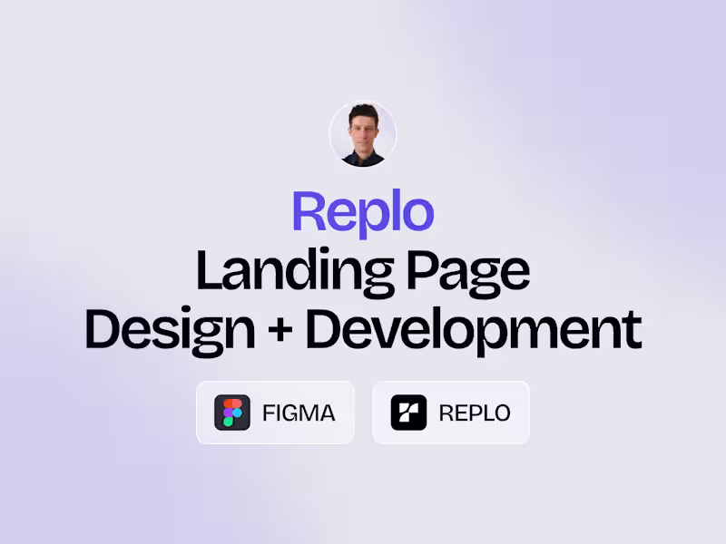 Cover image for Replo Landing Page Design & Development