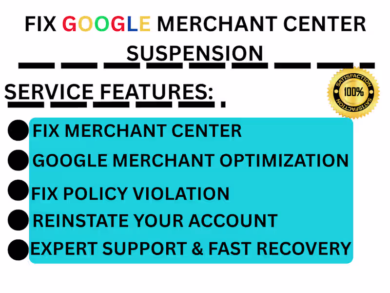 Cover image for Google merchant center reinstate gmc suspension fix