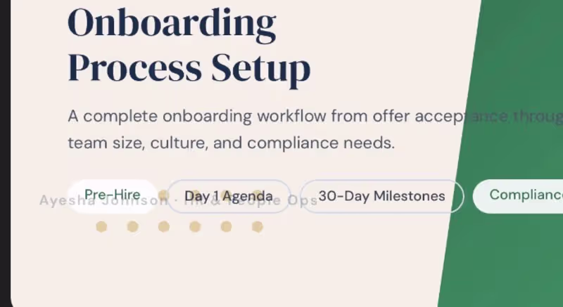 Cover image for Onboarding Process Setup