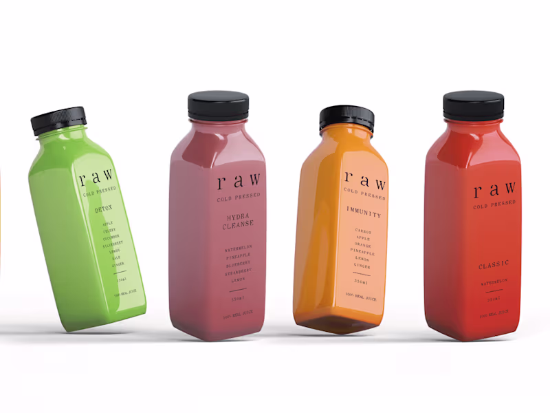 Cover image for Packaging Design For Raw Cold Pressed