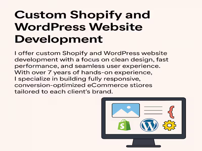 Cover image for Shopify Front-End & Back-End Developer