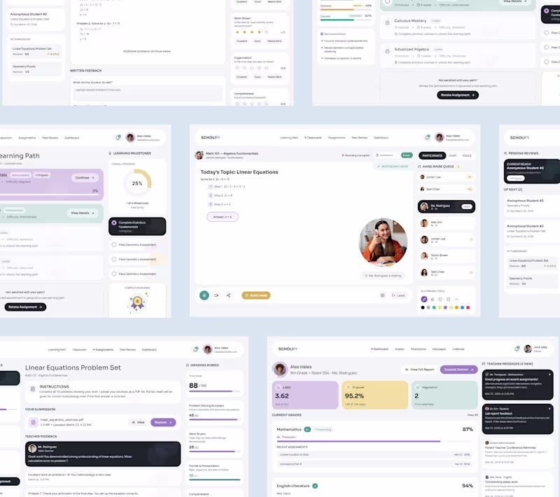 Cover image for Web App Design - UI/UX Learning Management System