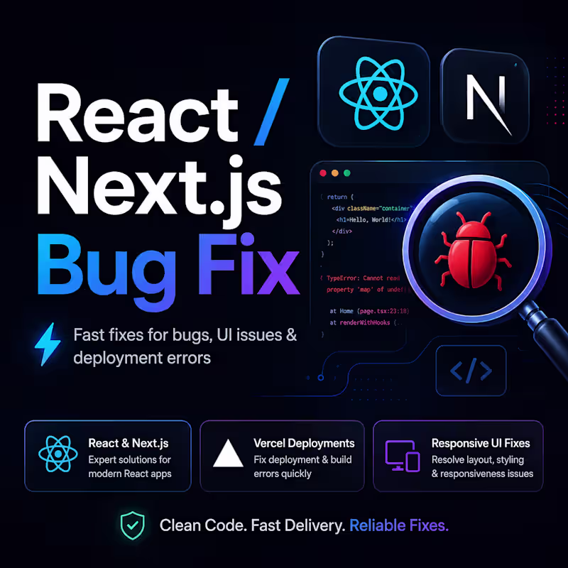 Cover image for React / Next.js Bug Fix