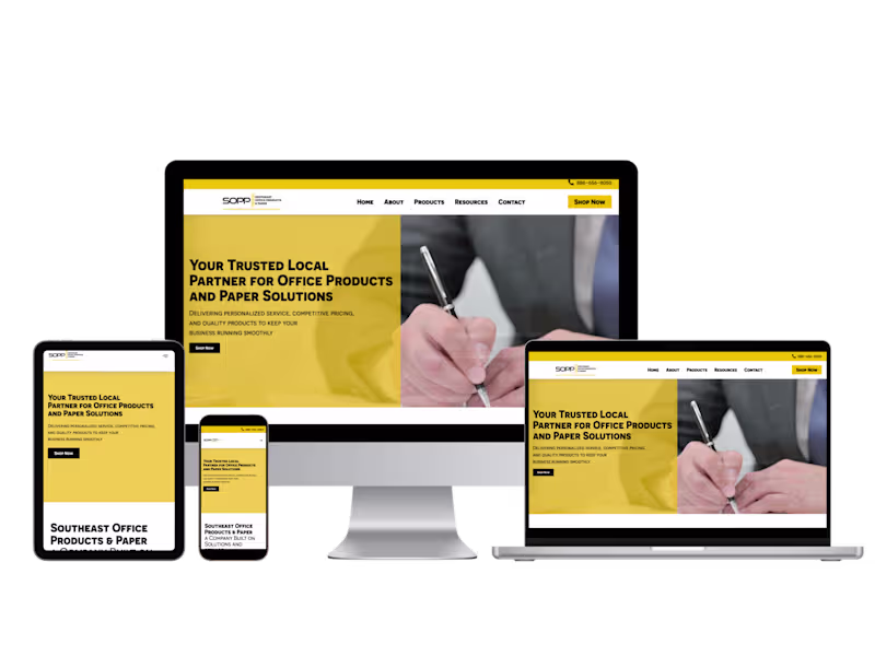 Cover image for Website design and development for Southeast Office Products...