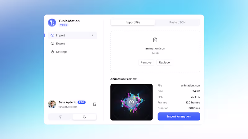 Cover image for Hello hello! 👋
Lottie/JSON ↔️ Figma