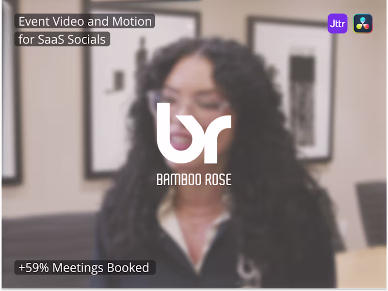 Cover image for Bamboo Rose NRF Event Video Strategy (+59% Meetings Booked)