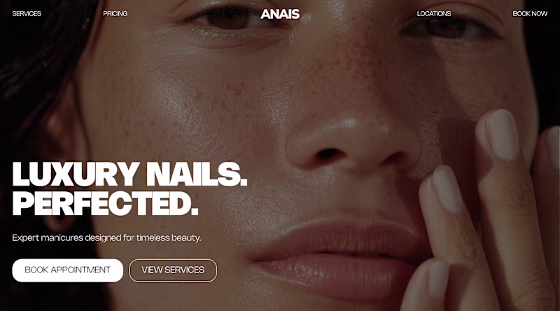 Cover image for Anais — Nail Salon Website