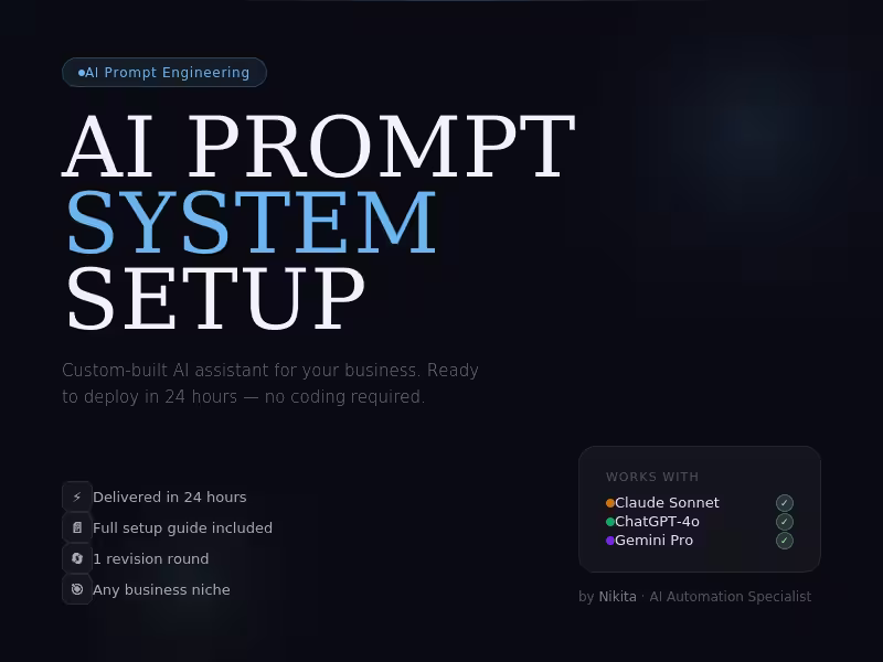 Cover image for AI Prompt System Setup