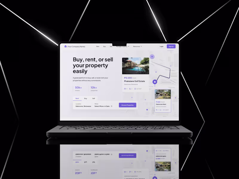 Cover image for Real Estate Website Example