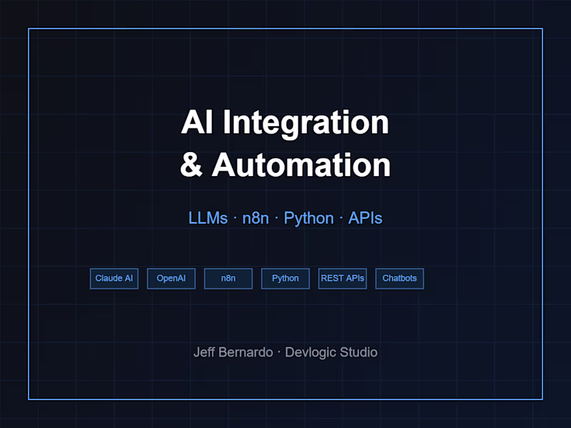 Cover image for AI Integration & Automation