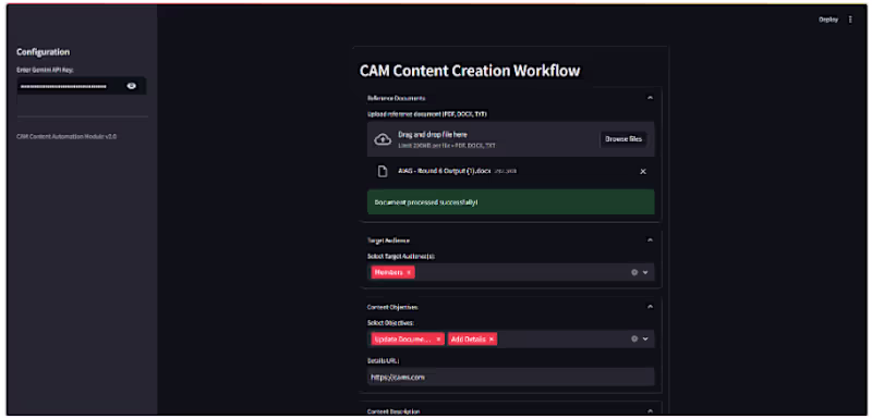 Cover image for AI CAM: Multi-Agent Content Automation