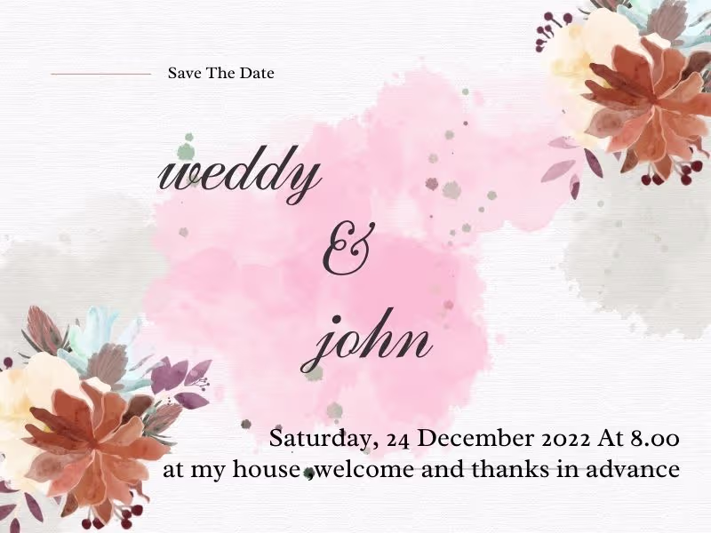 Cover image for wedding invite